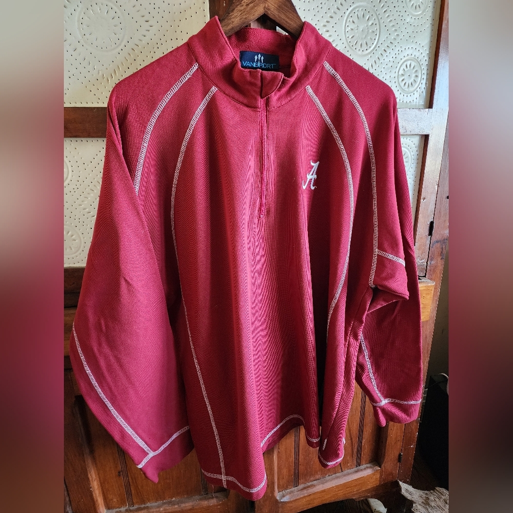 Vansport Alabama Crimson Tide Pullover with White Details Mens XL